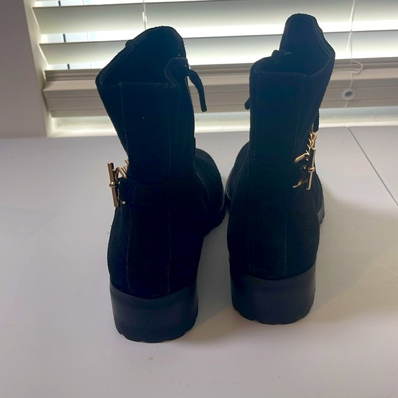 Talbots Black Suede Boots Size 10.5 - Picture 3 of 8